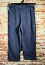 BNWT Boys Sz 4 LW Reid Brand Navy Blue Zip Pocket Elastic Waist Track Pants
