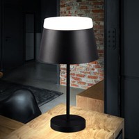 Tischleuchte Lampe Nachttischleuchte Schwarz Wohnzimmerleuchte Beistelllampe