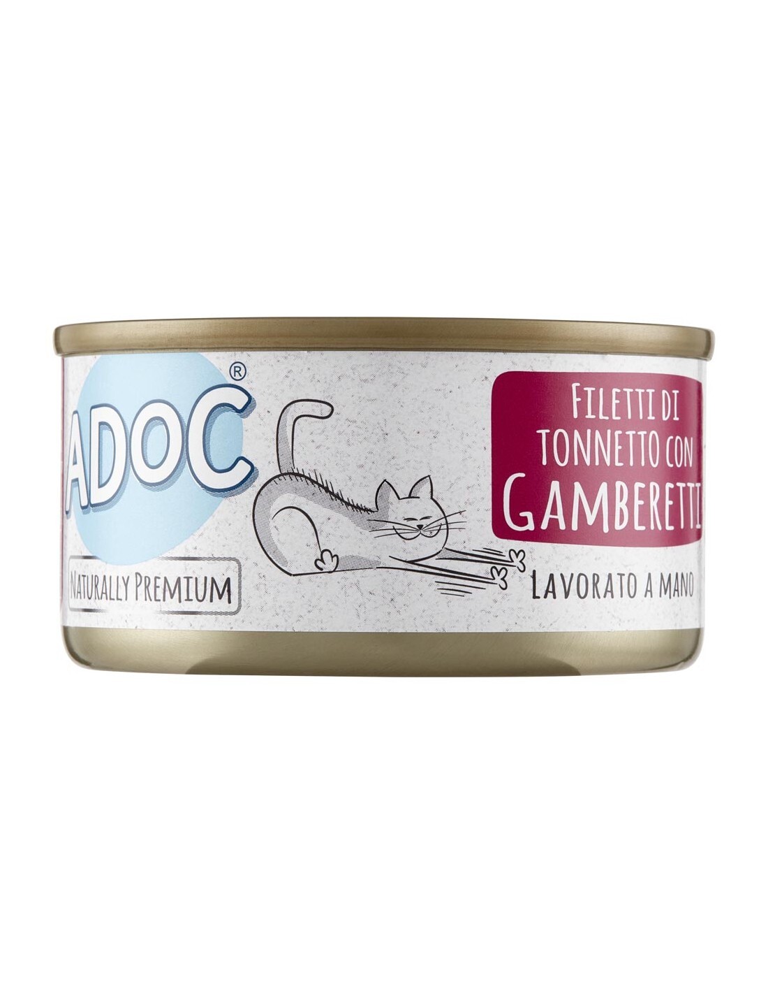 ADoC Cat Gatto Tonnetto con Gamberetti - 24 Lattine da 85gr