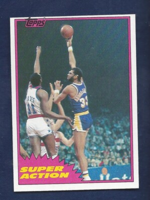 1981 TOPPS BASKETBALL #106 KAREEM ABDUL JABBAR HOT CARD SHARP .99 SHIP k244