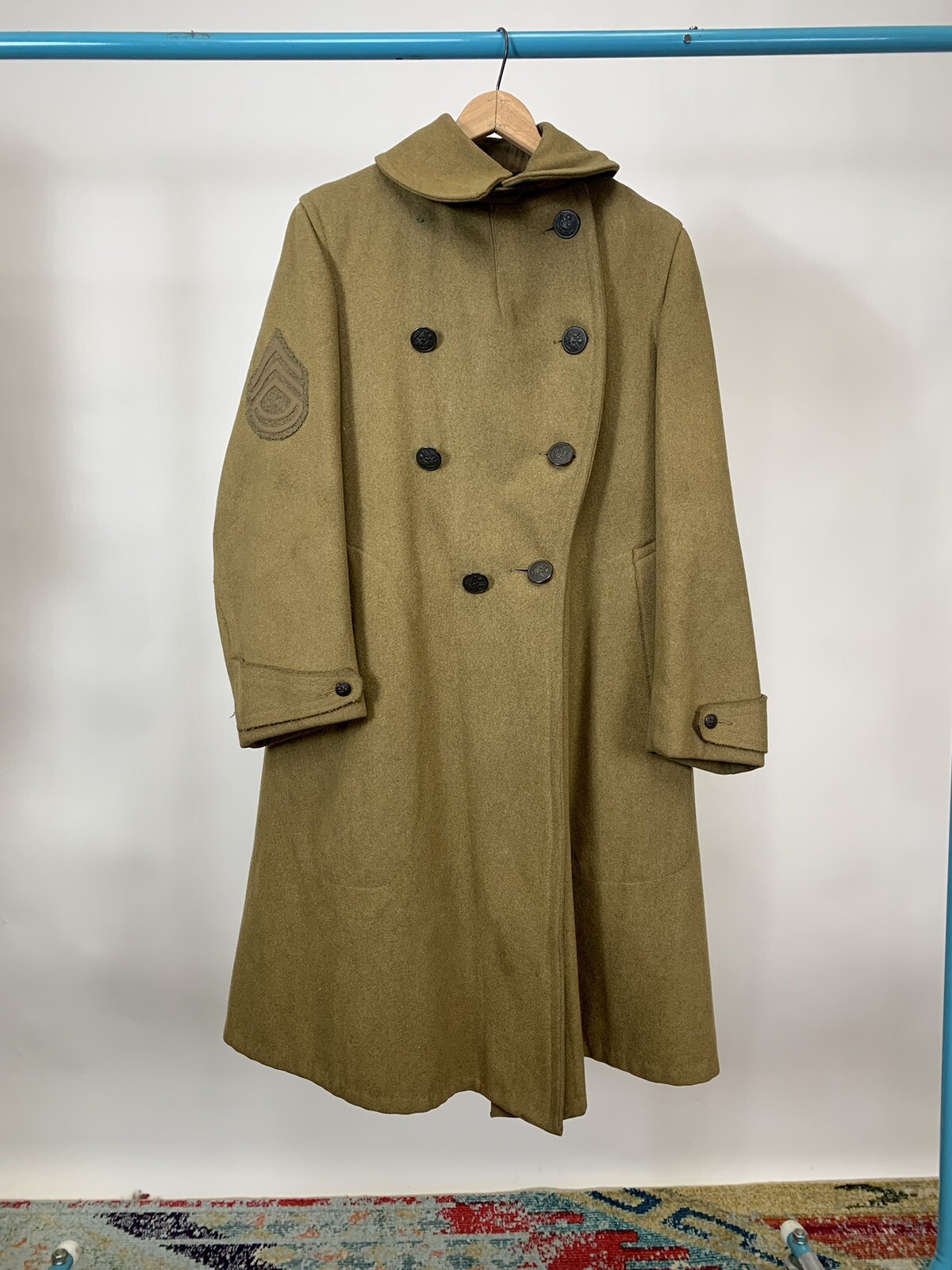 BRITISH AIRLY WOOL オーバーサイズブランケットコート オーバーサイズ