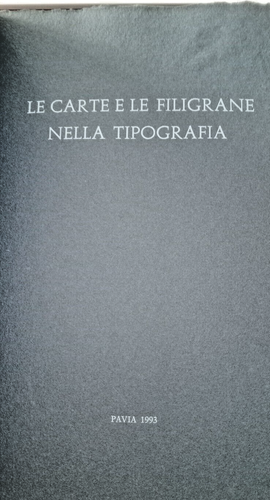 Le carte e le filigrane nella tipografia Alberto TALLONE Editore Scheiwiller '93 - Foto 3 di 7