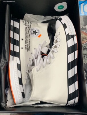 Size 13 - Converse Off-White x Chuck 70 White 163862c Virgil Abloh