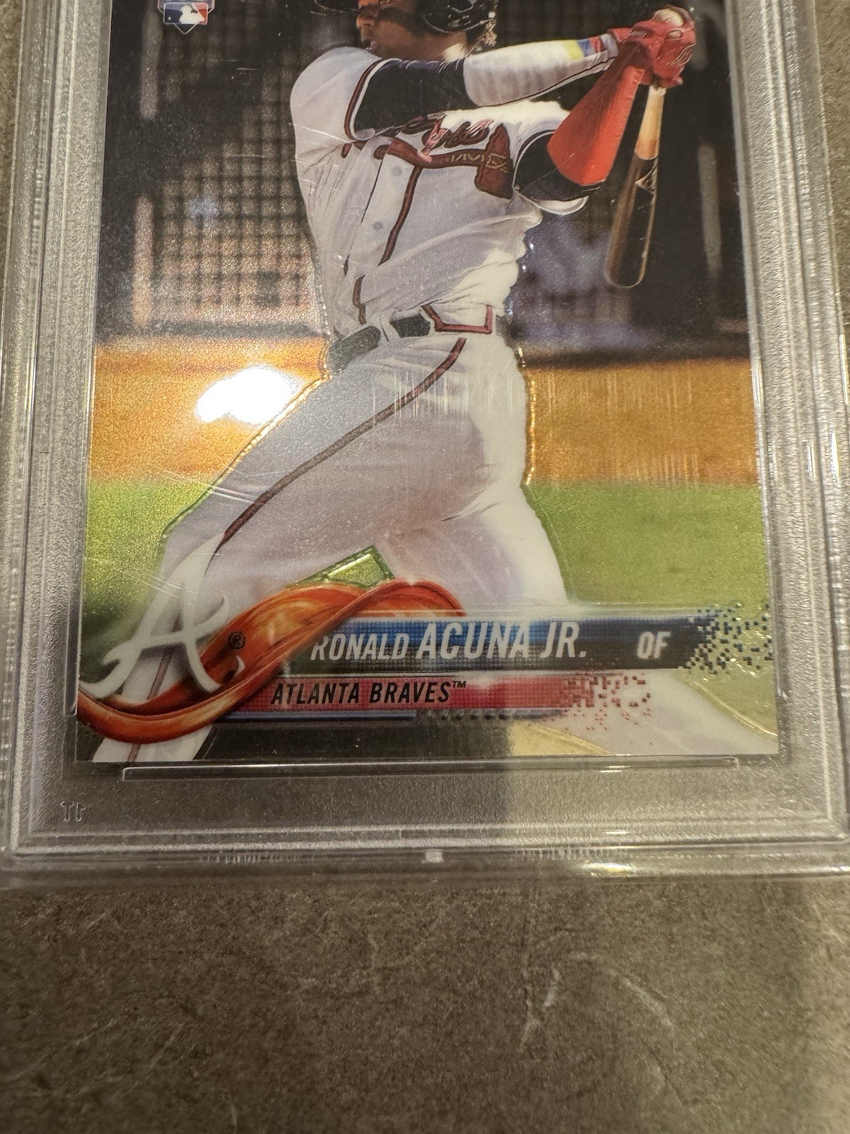 2018 Topps Chrome Ronald Acuna Jr. #193 RC Rookie PSA 10 GEM MINT Braves view 3