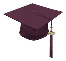 Child Maroon Cap  Tassel - Preschool Graduation
