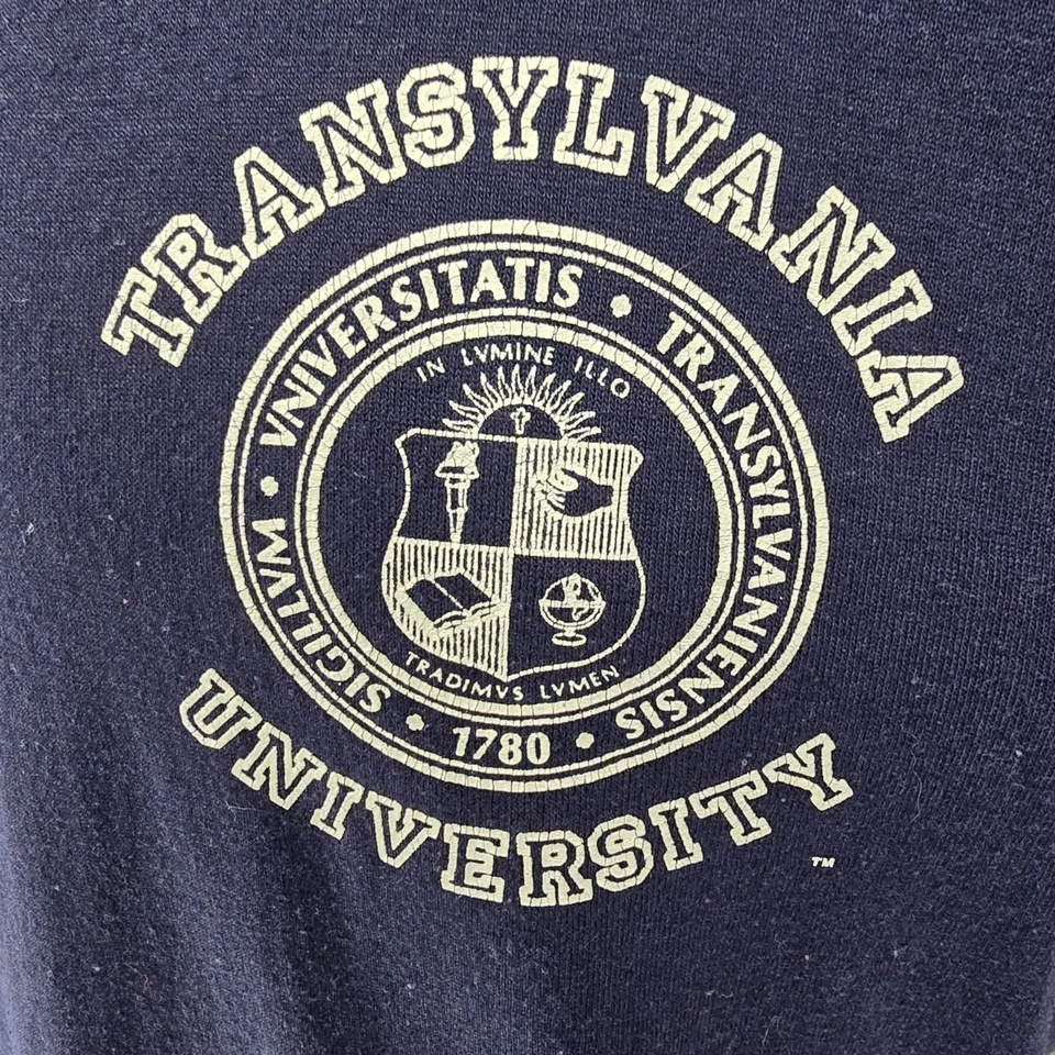 Camiseta vintage de la Universidad de Transilvania de los años 90 hecha en EE. UU. puntada única (XL) Foto 2 de 4