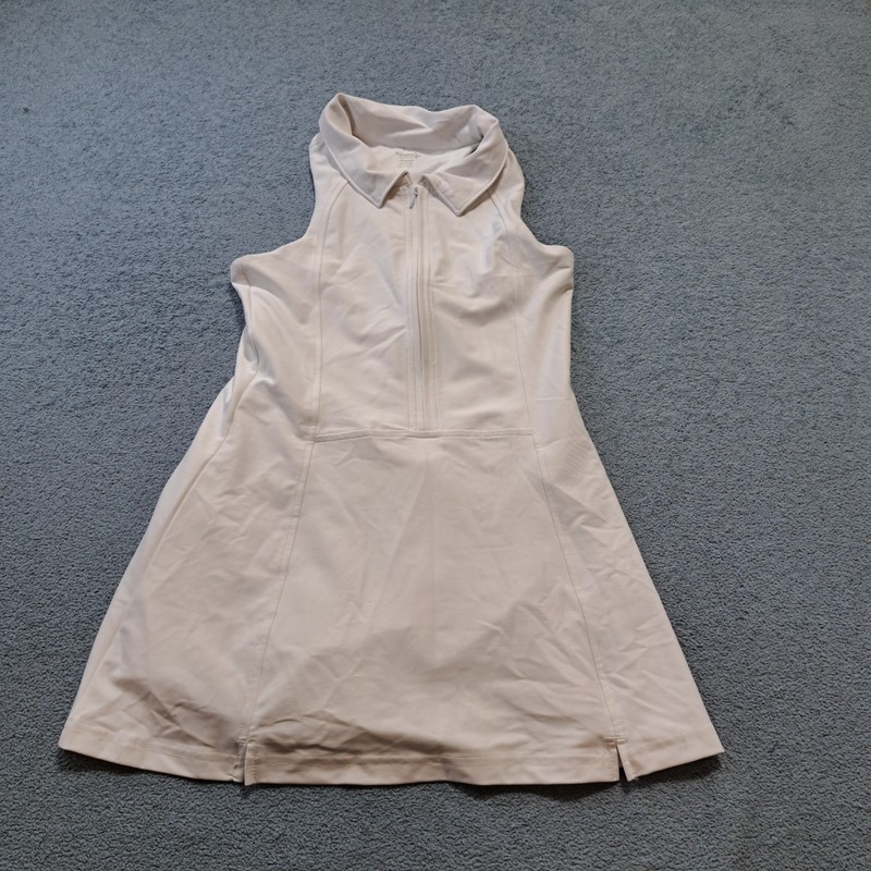 Old Navy Active Wear Tennis Dress Kids XL White Stretch Quarter Zip