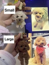 Custom Needle Felted Pet Portrait Keychain