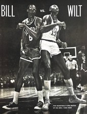 1961 BASKETBALL Genuine Vintage Magazine Print Russel vs Wilt Chamberlain NBA