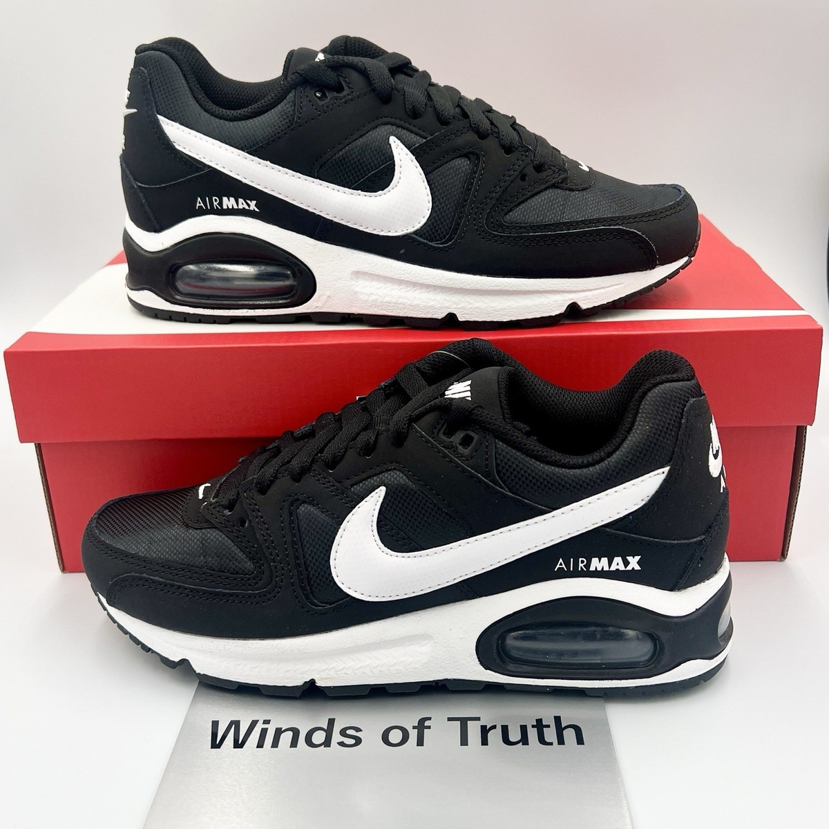 Nike Air Max Command 397690-021 Black/White Women's Shoes US5-12