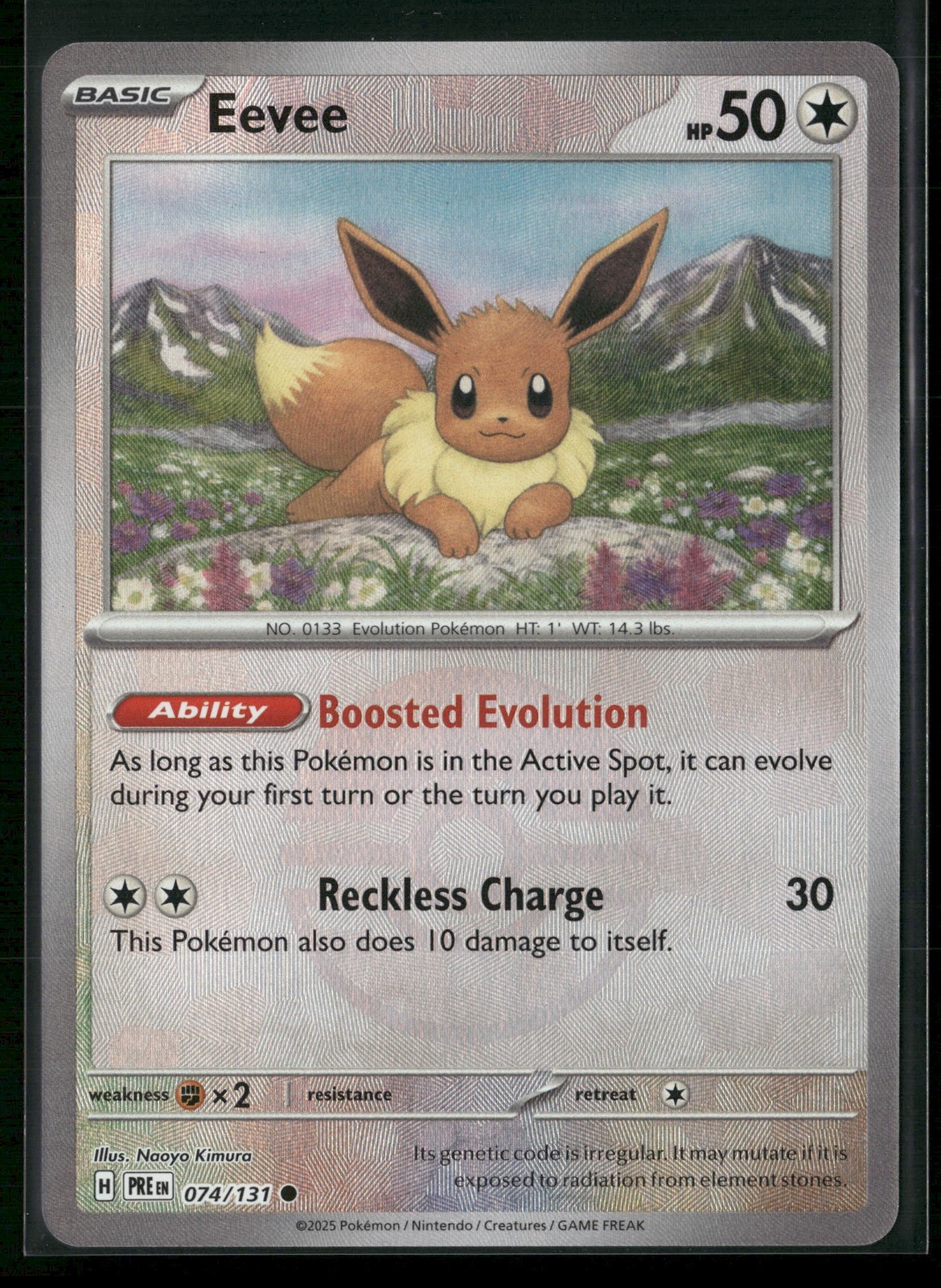 Eevee (Poke Ball Pattern) SV: Prismatic Evolutions 074/131 Common NM