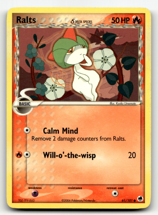 Ralts (Delta Species) 61/101  Common Dragon Frontiers LP