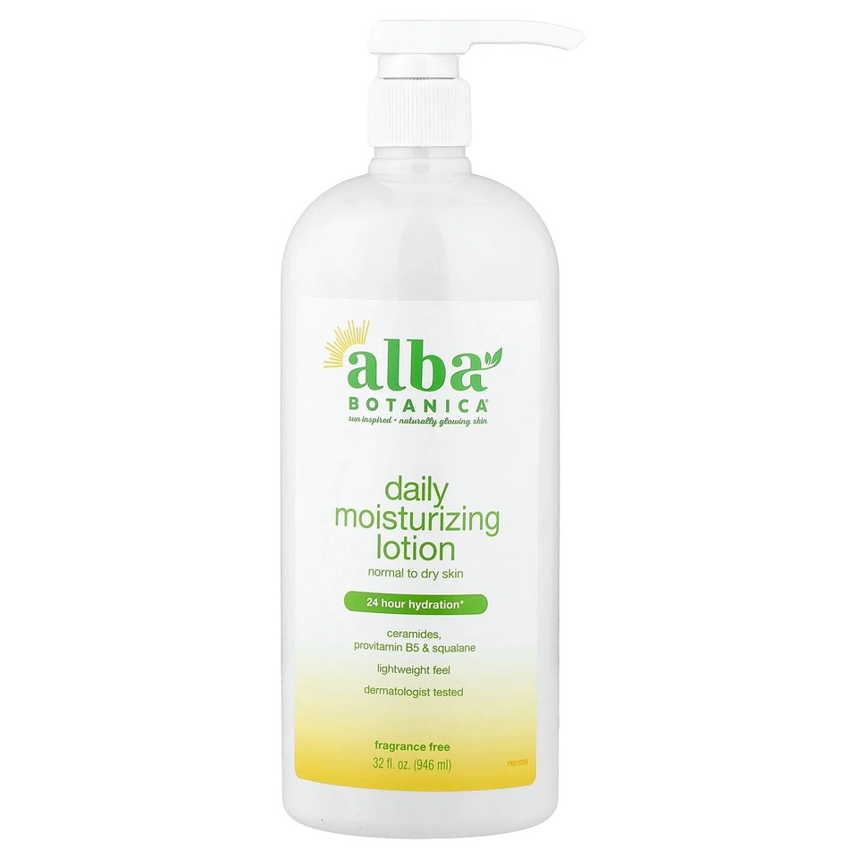 Daily Moisturizing Lotion, Normal to Dry Skin, Fragrance Free, 32 fl oz (946 ml)