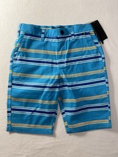Boy's Youth Hurley Regular Fit Shorts 18 Blue Stripes New With Tags