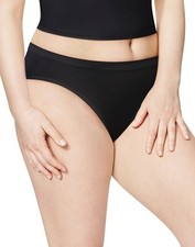 JUST MY SIZE Women's Bikini Panties Breathable Cotton Plus Size 5-pk Colors Vary