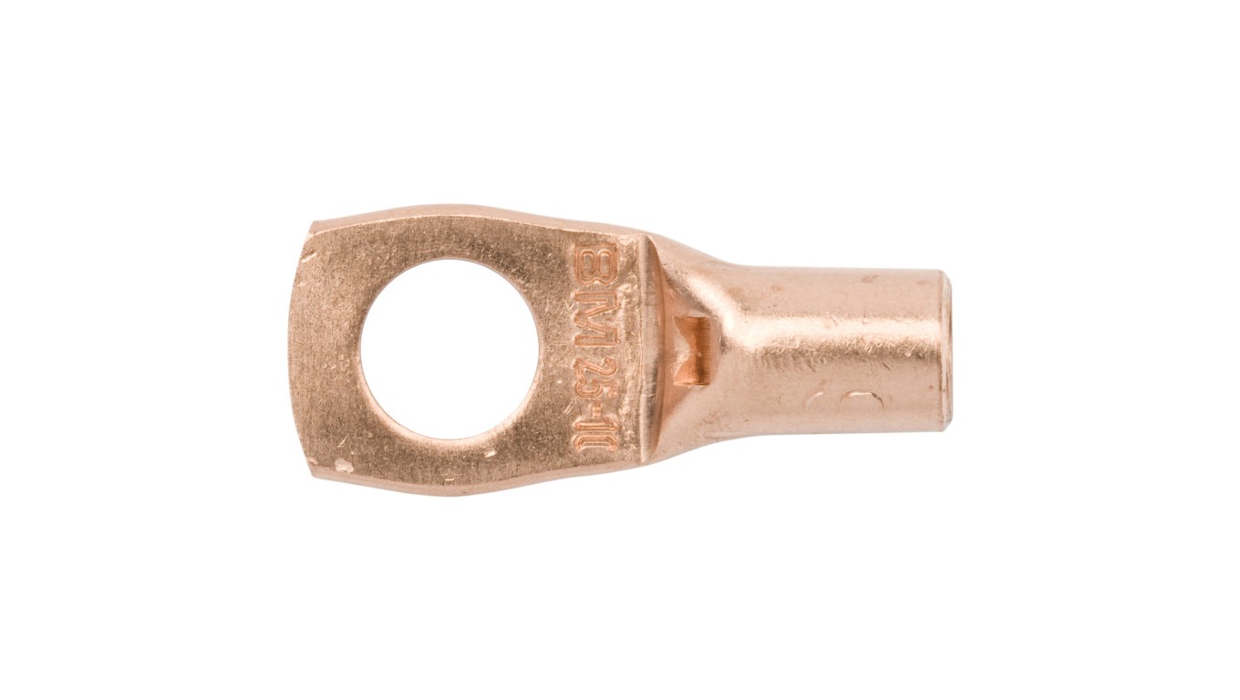 Tube Eyelet Eyelet Tip 25/M10 Copper Tinned KN25F10