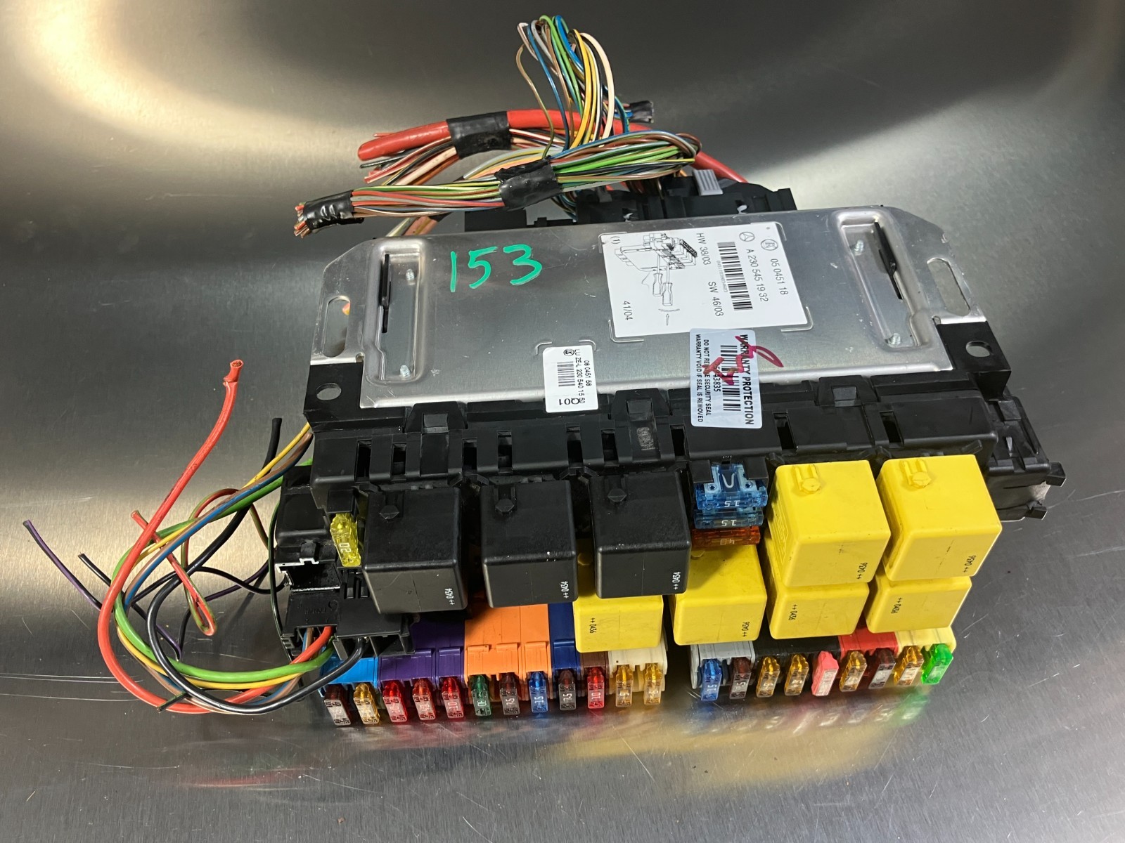 03-2012 mercedes r230 sl550 sl55 amg front left sam fuse box control module oem
