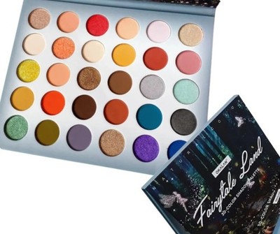 Okalan Fairytale Land 30 Color Eyeshadow Palette Vibrant Matte & Shimmer Pigment