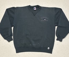 Vintage Russell Athletic Sweatshirt Gray Large Made In USA Basic Thrashed Worn