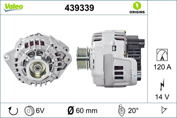Generator Valeo 439339 Fiat 500371244 Iveco 500371244-image