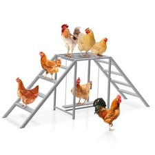 Chicken Coop Perches with Swing, Chicken Roosting Bars, Chicken Run