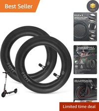 Shock-Absorbing 8.5x2 Scooter Inner Tubes - All-Weather Performance, 2PC