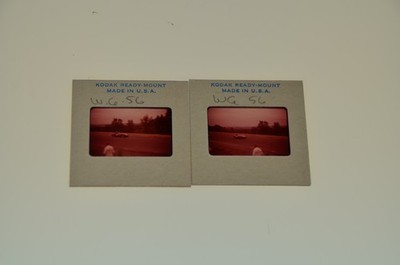 1956 September Watkins Glen 2 slides Grand Prix Ferrari Mondial #130 Bob Goldich