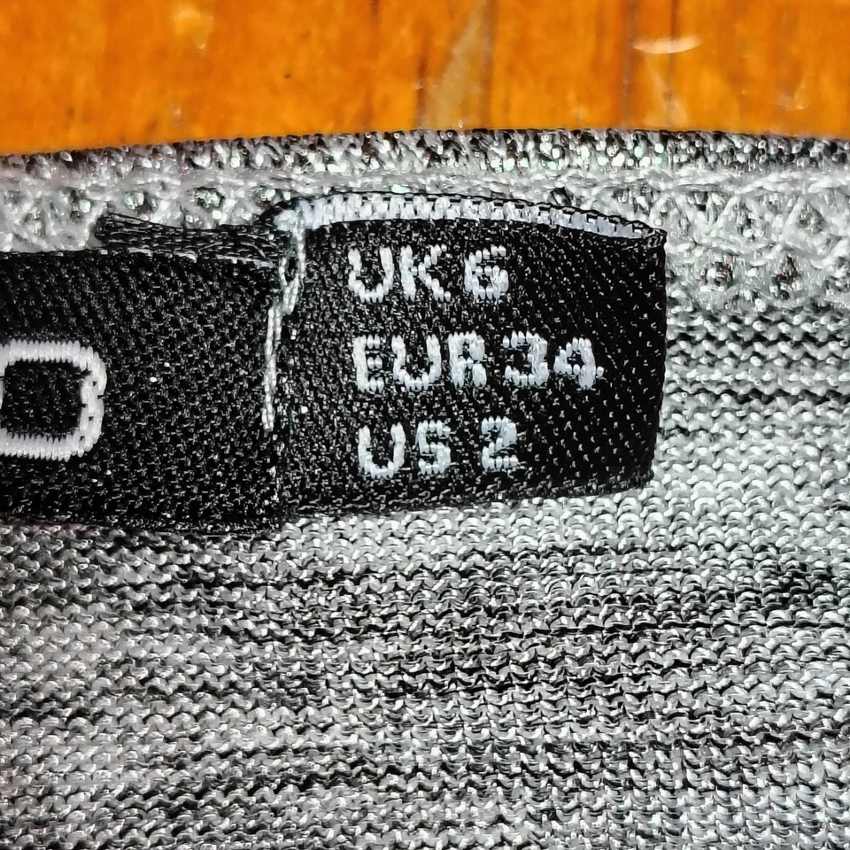 Boohoo Bella металлический узел спереди Бандо боди серебро США 2 y2k twee - Изображение 4 из 4