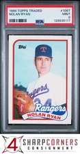 1989 TOPPS TRADED #106T NOLAN RYAN RANGERS HOF PSA 9