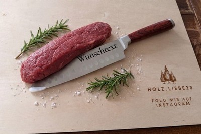 Santoku Küchenmesser personalisiert KOCHMESSER 20 Klingenlänge Messer