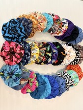 Handmade Cotton Scrunchies Elastic Hair Bands - 30 Piece