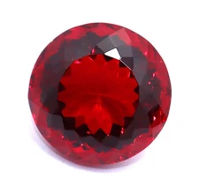 500 Ct Natural Red Topaz Round Cut Faceted Certified Loose Gemstone + Free Gift