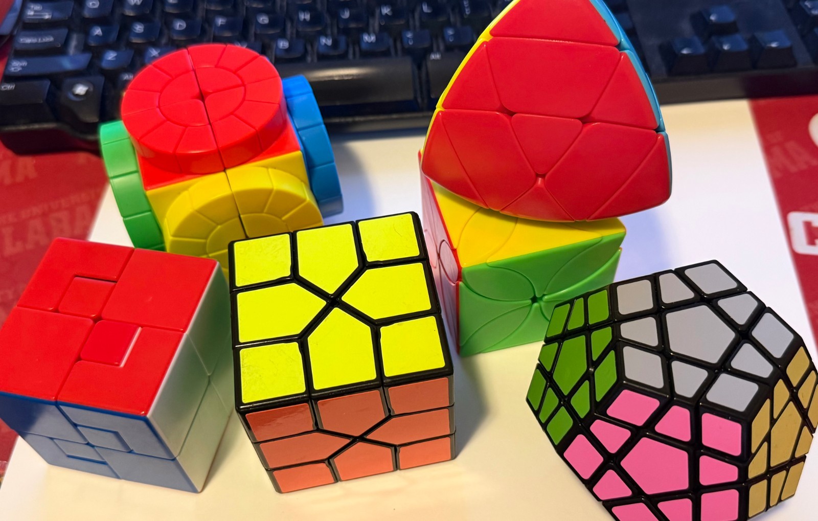 Rubik's Cube Magic Twisty Cubes Lot of 6 - Puppet Cube, Redi Cube, Minx & more