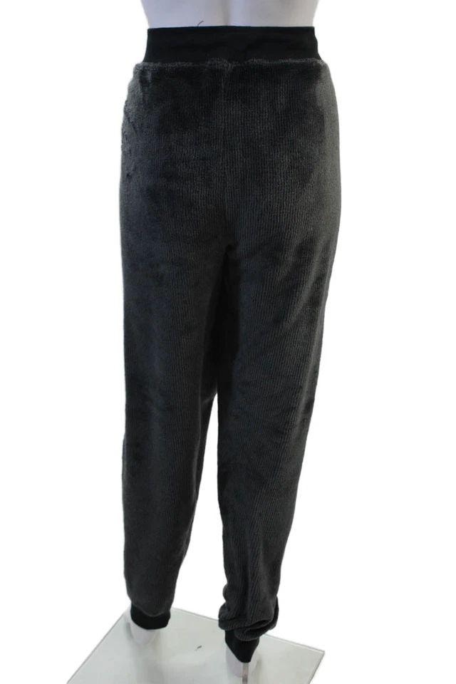 Pantalones de pijama de punto acanalado difuso con cordón para mujer PJ Salvage gris negro talla XL Foto 3 de 4