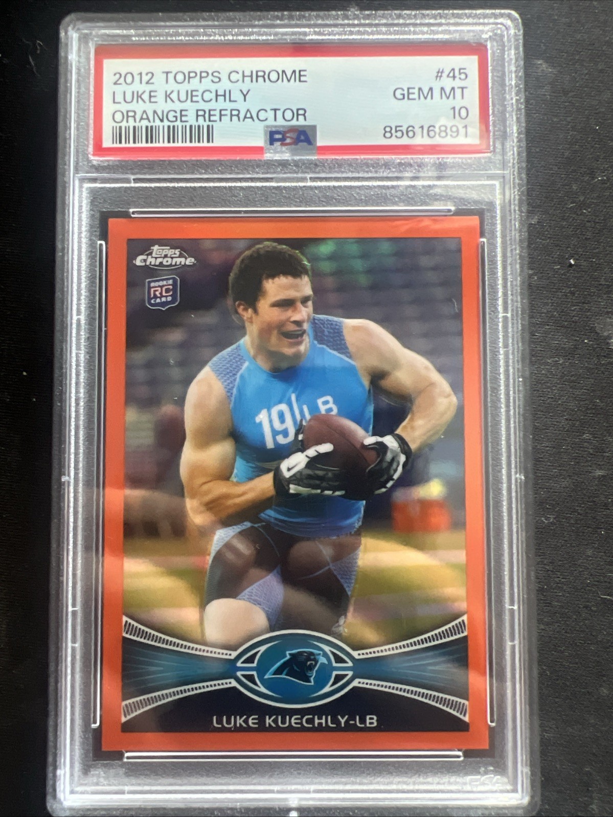 2012 Topps Chrome - Luke Kuechly #45 Orange Refractor PSA 10 (RC) *New Label