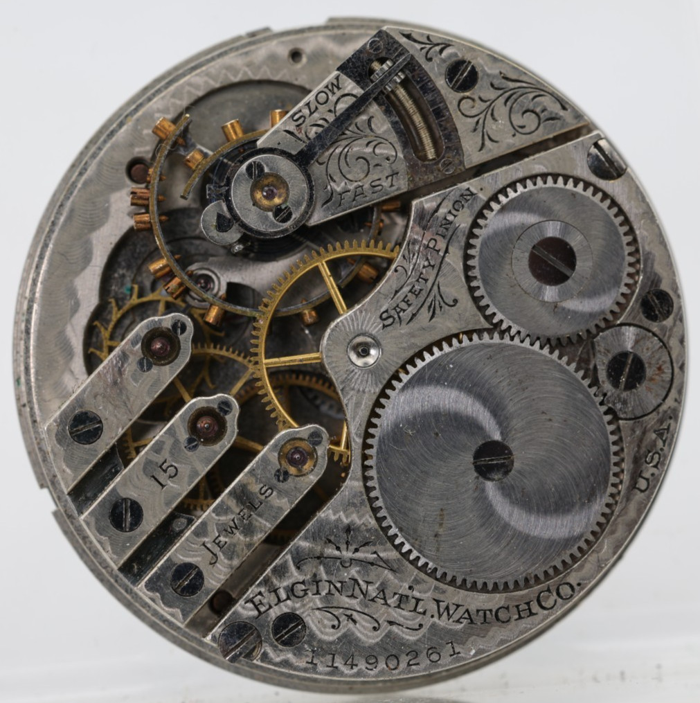 ELGIN GRADE 306, 16s 15j 11490261 POCKET WATCH MOVEMENT FOR REPAIR (FB)