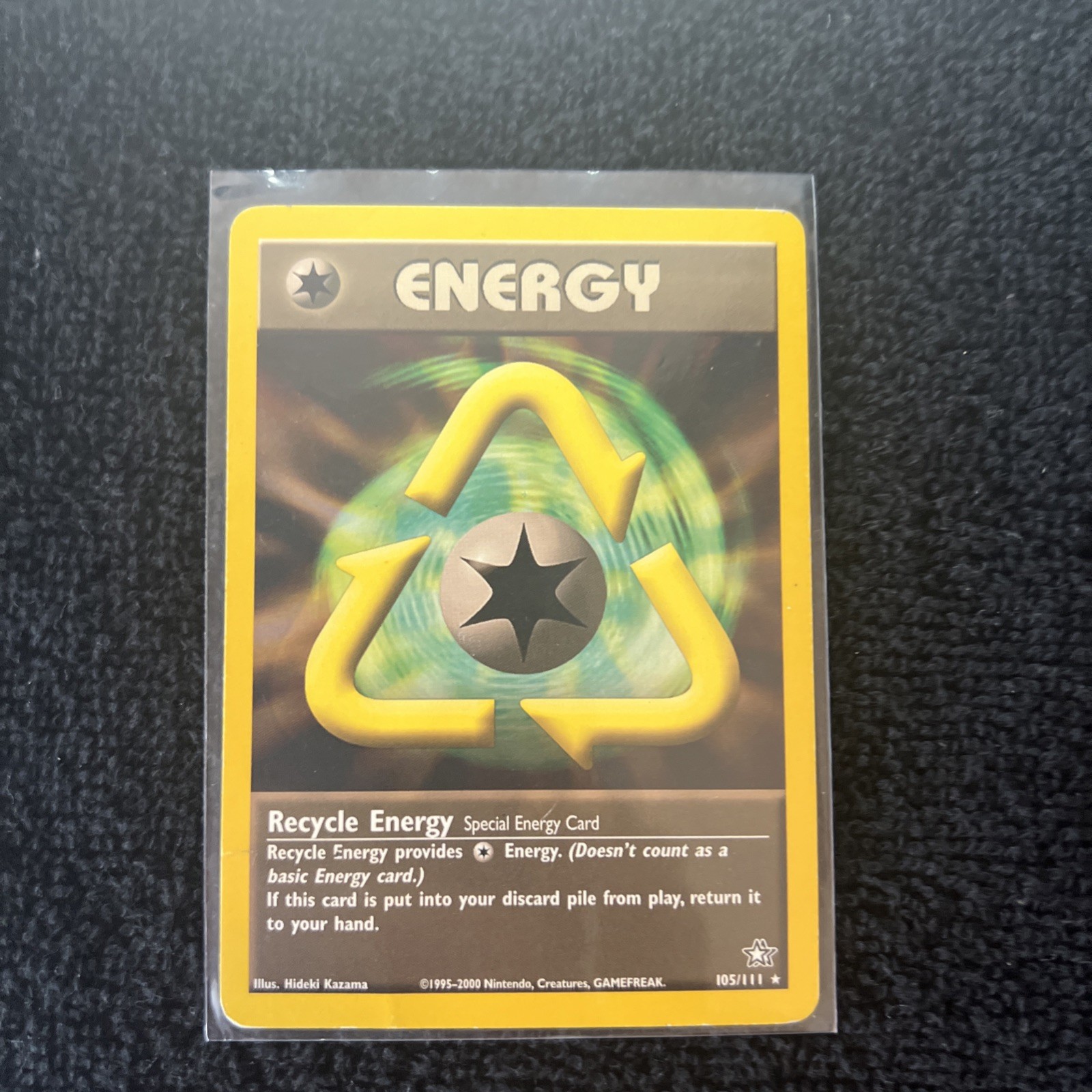 Vintage Pokemon Card - Recycle Energy 105/111 Neo Genesis - MP - Uncommon