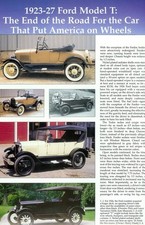1923 1924 1925 1926 1927 Ford Model T 12 Pg Article