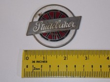 Rare 1920-1924 Studebaker Radiator Emblem Automotive Car Badge Brass Wheel Logo