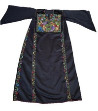 Antique Heritage Palestinian Thobe Hand-Embroidered Arabic Dress