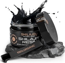 Organic Shilajit Resin for Men Women - Pure Himalayan Gold 40gm - 80 Servings