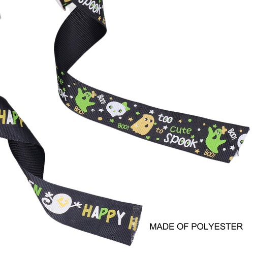 4 Pcs Halloween Ribbon 10 Yards 1 Inch Width Cartoon Pattern Halloween ...