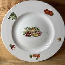 Assiette Plate Sarreguemines Digoin Légumes Du Jardin 31Cm Vintage Cuisine Deco