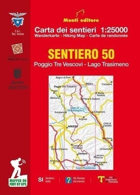 Buch - Raffaele Monti - Sentiero 50. Drei Bischöfe. Trasimenischer See. Papier 