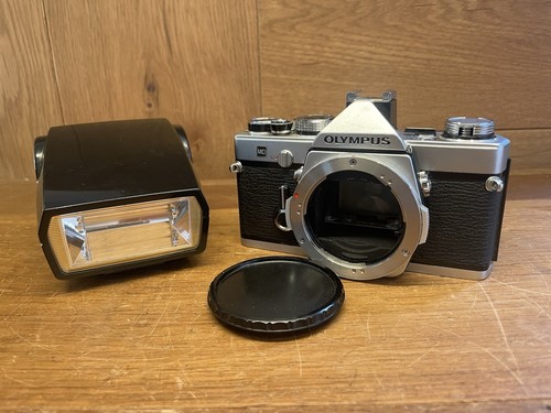 *Near Mint ++* Olympus OM-1 MD Film Camera w/ Quick Auto 310 Flash From ...