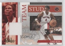 2009 Panini Studio Team Materials 80/249 Andrea Bargnani Chris Bosh #11 HOF 00ix