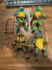 Vtg 1988 TMNT Action Figure Set of 4 Playmates Teenage Mutant Ninja Turtles