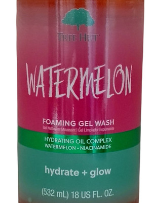 WATERMELON FOAMING GEL WASH Hydrate + Glow with HYDRATING OIL COMPLEX 18 fl oz