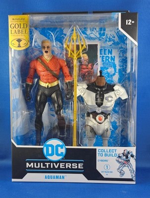 McFarlane DC Multiverse Flashpoint Gold Label Cyborg BAF Full Set Unopened 