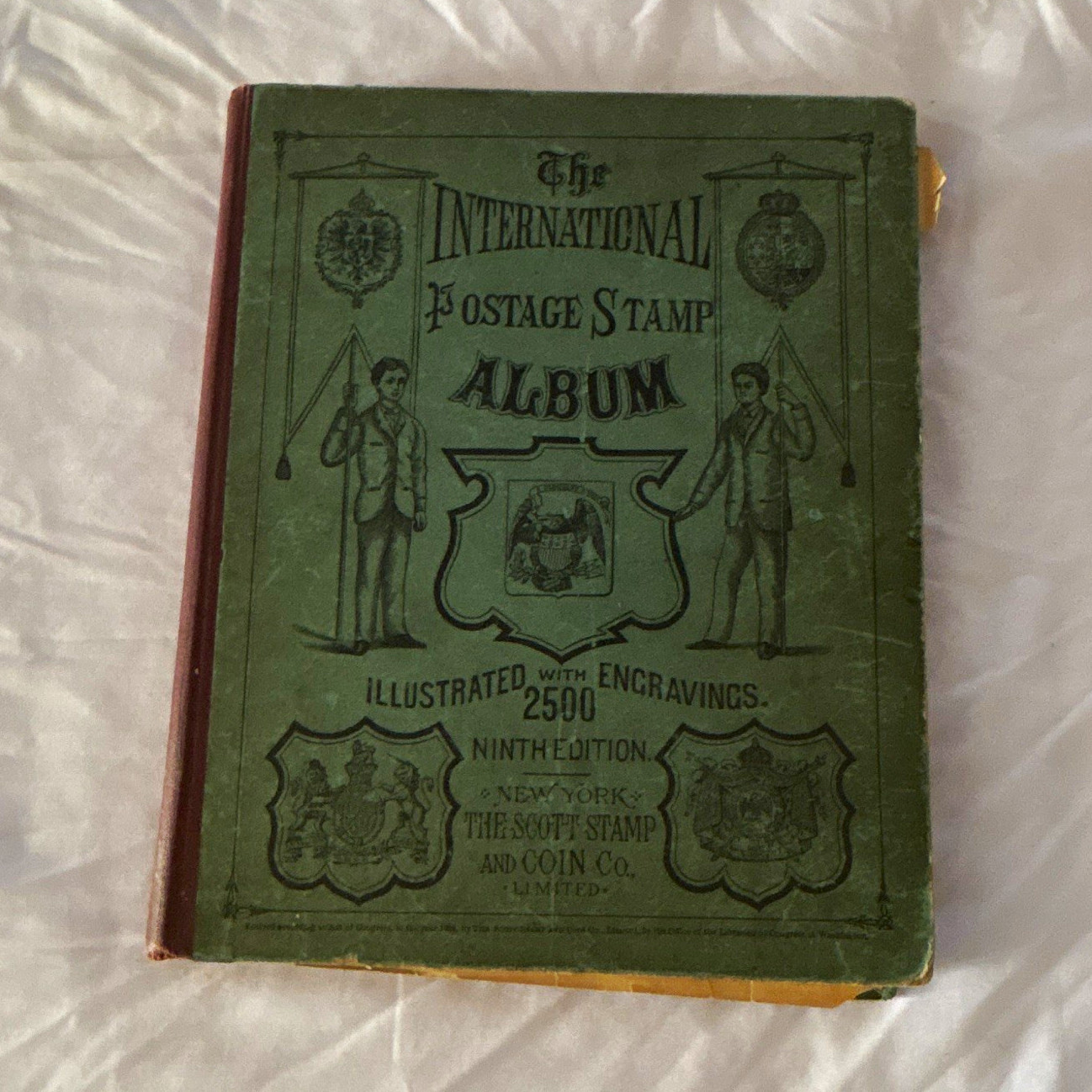 Scott International Briefmarkenalbum neunte Auflage 2500 Gravuren 1800’er Vintage